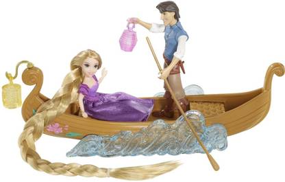 MATTEL Tangled Featuring Rapunzel Boat Ride Playset