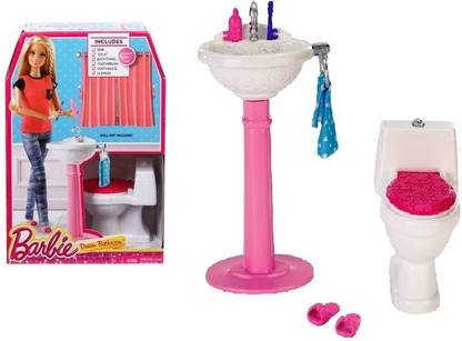 BARBIE Large Story Starter - Toilet Set