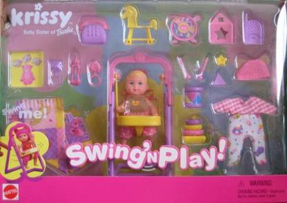 BARBIE Krissy Swing 'n Play! Set w Working Swing