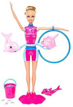 BARBIE I Can Be Splash and Spin Dolphin Trainer Doll