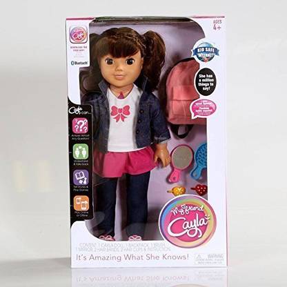 Genesis Industries Toys: My Friend Cayla Brunette Doll 18" w/ comb & mirror Smart Interactive Fashion Doll
