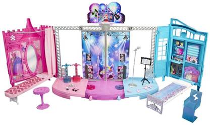 BARBIE Rock-n-Royals Transforming Stage Playset