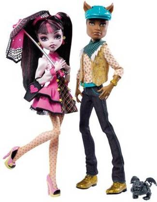 MONSTER HIGH Draculaura And Clawd Wolf Giftset
