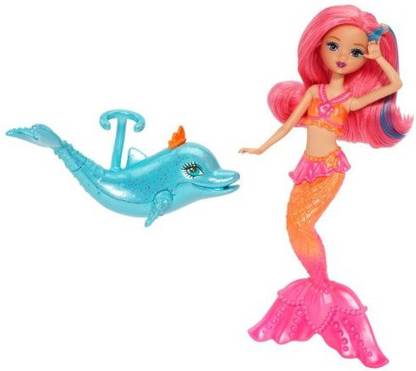 BARBIE The Pearl Princess Mermaid With Dolphin
