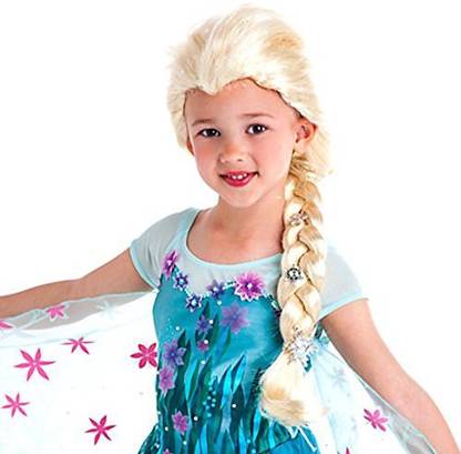 Disney Frozen Silver Snowflakes Elsa Wig Exclusive Dress Up Toy