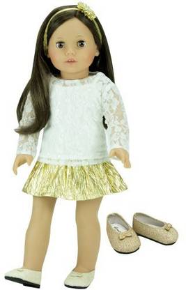 Sophia's 18 Inch Doll Clothing Outfit, 4 Pc Occasion Dress Set Fits American Girl Dolls & More! Set Includes: