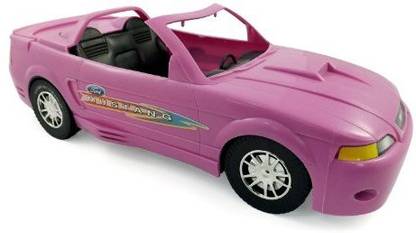 Ford Mustang Glam Pink Convertible Car For(Great For Barbie)