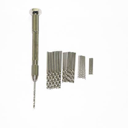 DIY Crafts™ Mini Pin Vise Hand Drill+Drill Bits Set Index Swivel + 21pc