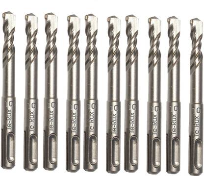Te-Rux SDS Plus Hammer Drill Bit, Dia- 10mm, Length- 110mm - 10pieces Professional Quality