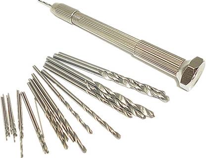 DIY Crafts™ 21PC-Mini Pin Vise Hand Drill + Drill-Bits Set