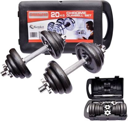 Kemket Iron Dumbbell Set Adjustable Dumbbell