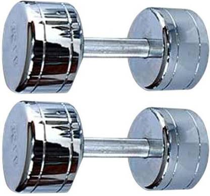 IRIS Steel Chrome Dumbbells ( 6 Kg Each ) Fixed Weight Dumbbell