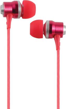 CLiPtec BME878RD Rhythm-Stereo Earphone with Mic Volume Control Wired without Mic Headset