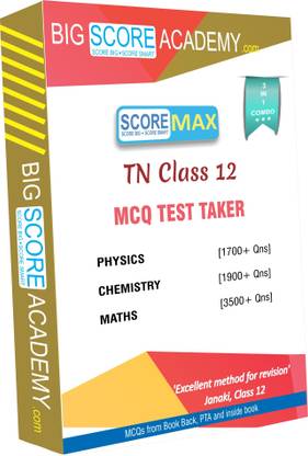 BigScoreAcademy.com Tamil Nadu Samacheer Kalvi Class 12 Combo Pack - One Mark Revision - Physics, Chemistry and Maths