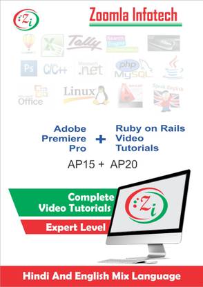 Zoomla Infotech Complete Adobe Premiere Pro Video Editing Course & Best Free Ruby & Rails Tutorials DVD/CD in Hindi