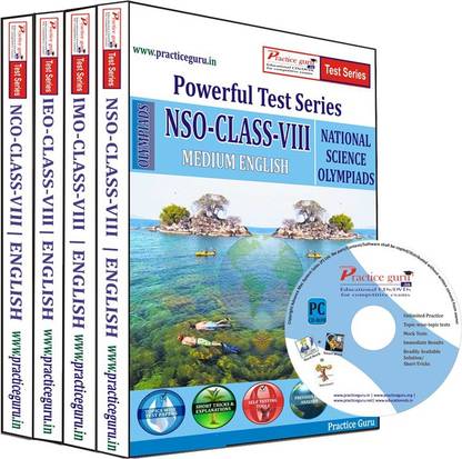Practice guru Class 8 - Combo Pack (IMO / NSO / IEO / NCO) Test Series