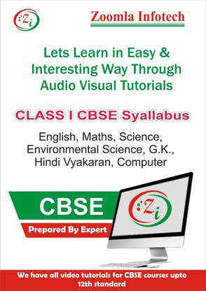 Zoomla Infotech Class 1 CBSE English, Maths, Science, Environmental Science, G.k., Hindi Vyakaran, Computer Video Tutorials