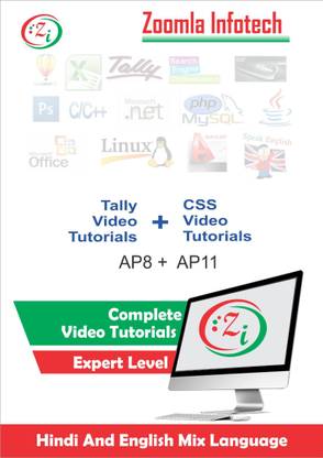 Zoomla Infotech Learn Tally Course Online tally online training and CSS Video Tutorials DVD in Hindi