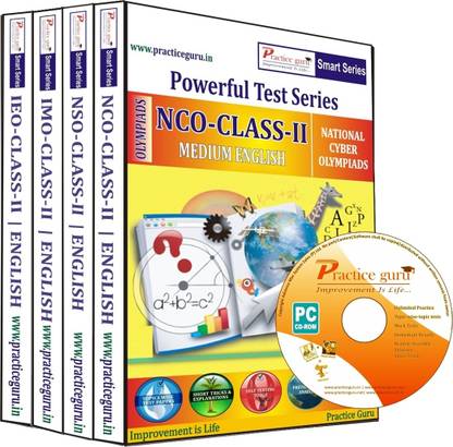 Practice guru Powerful Test Series (NCO / NSO / IMO / IEO) Medium English (Class - 2) (Combo Pack)