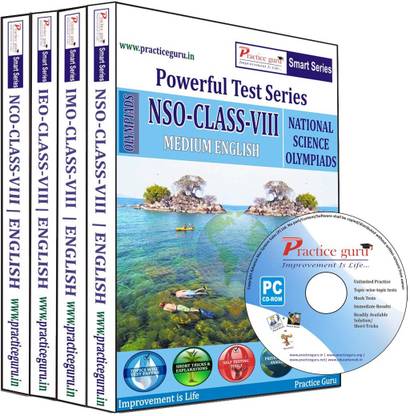 Practice guru Class 8 - Combo Pack (IMO / NSO / IEO / NCO)