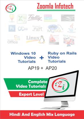 Zoomla Infotech Windows 10 from Scratch & Ruby on Rails Learning Video Tutorials DVD/CD in Hindi