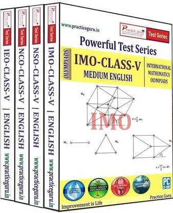 Practice guru Powerful Test Series (IMO / NSO / IEO / NCO) Medium English (Class - 5) (Combo Pack)