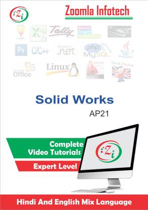 Zoomla Infotech SolidWorks Tutorials, Solidworks Learning Video Tutorials DVD/CD in Hindi