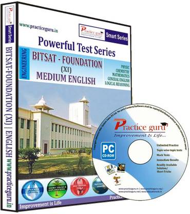 Practice guru Powerful Test Series : BITSAT - Foundation Medium English (Class 11)