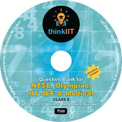 thinkIIT Question Bank for NTSE, Olympiad, IIT JEE & Medical for Class 9 (Physics, Chemistry, Mathematics, Biology)