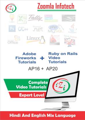 Zoomla Infotech Adobe Fireworks Online Training & Learning Ruby on Rails Video Tutorials DVD/CD in Hindi
