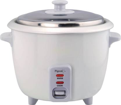 Pigeon Favourite Electric Rice Cooker with Steaming Feature