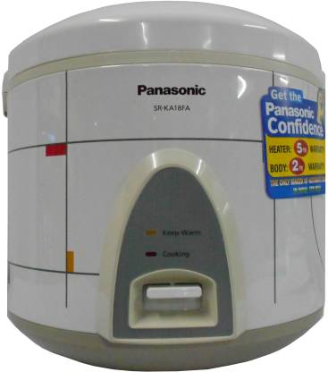 Panasonic SR KA 18 FA Electric Rice Cooker with Steaming Feature