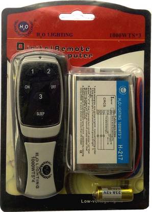 TRP Traders 3 WAY H2O Wireless Remote Control Switch (Pack of 1 Number of Switches - 1) 10 A Three Way Electrical Switch