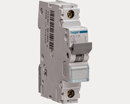 Hager C Curve 32a Single Pole Mcb MCB
