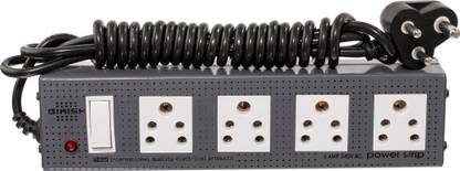 GIRISH Victor 6A Power Strip 1x4 4  Socket Extension Boards