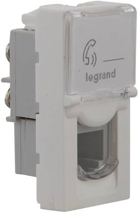 Legrand Myrius RJ11 6 A Single Pin Socket
