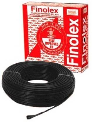 FINOLEX FR PVC 25 sq/mm Black 100 m Wire