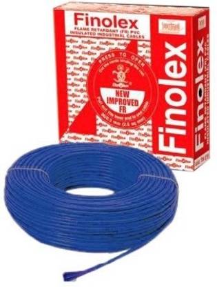 FINOLEX FRLS PVC 4 sq/mm Blue 180 m Wire