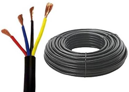 FINOLEX FR PVC 6 sq/mm Black 100 m Wire