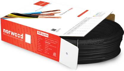 NORWOOD PVC, FR PVC 4 sq/mm Black 90 m Wire