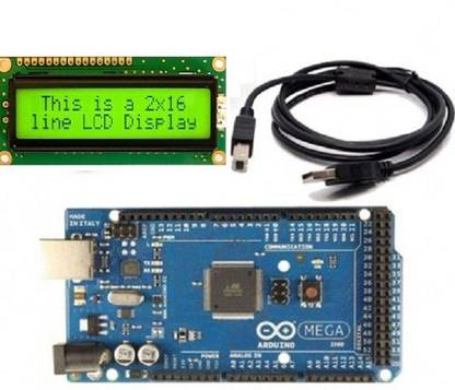 Robokart Robokart ARDUINO MEGA 2560 with USB Cable Display Lights Electronic Hobby Kit