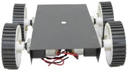 Robokart Robokart 4 Wheel Robotics Kit with Chasis, Motor and Tyre V1 Automotive Electronic Hobby Kit