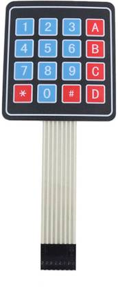 Robomart 4x4 Matrix Keyboard/16 Key Membrane Switch Keypad For Arduino (Alphanumeric) Educational Electronic Hobby Kit