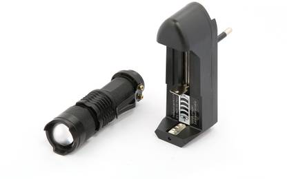 BLAZON 3 Modes waterproof Rechargeable,Zoomable Led Flashlight Torch