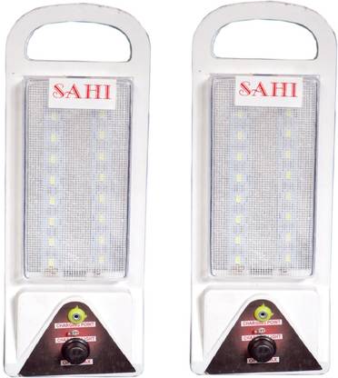 Sahi Rechargeable LED lite with charger - set of 2 Lantern Emergency Light