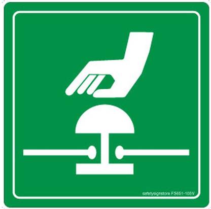 Safety Sign Store Emergency Stop-Graphic Emergency Sign