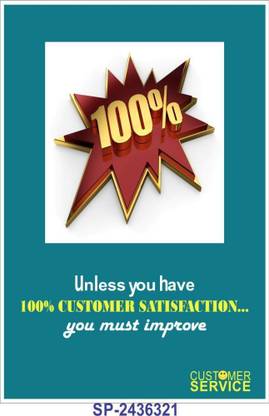 SignageShop flex Customer satisfaction Poster Emergency Sign Price in ...