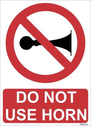SignageShop Do not use horn Emergency Sign