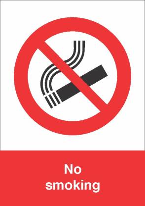 Just Signs No smoking Emergency Sign