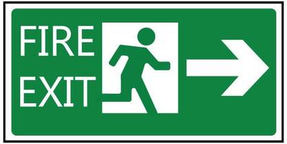 Firematics FIRE EXIT Emergency Sign